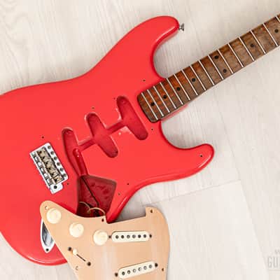 1959 Fender Stratocaster Vintage Guitar Pre-CBS, Matador Red Lacquer (Riggio) w/ Tweed Case image 23