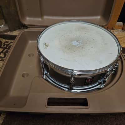 Premier Steel Snare Drum with Rare case 80s-90's - Chrome image 1