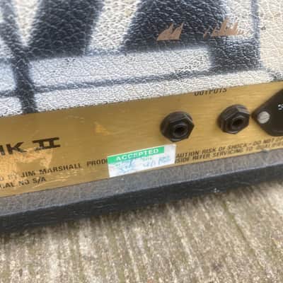 Marshall JMP 50W Head Ex Michael Schenker SCORPIONS UFO 1980 Black image 5