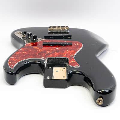 1964 Fender J Bass Pre-CBS Loaded Body with Pickups – Black Vintage Bass Guitar image 6