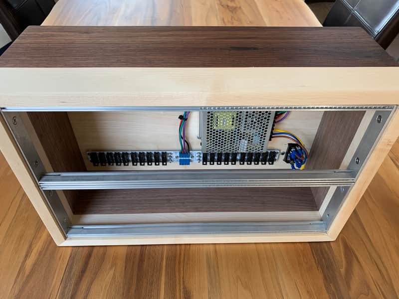Eurorack Modular Case 6U 84HP - solid wood image 1