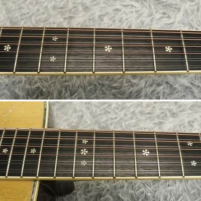 Vintage 1980's made Orange Label Yamaha  FG12-350 12strings Acoustic Guitar  Made in Japan image 5