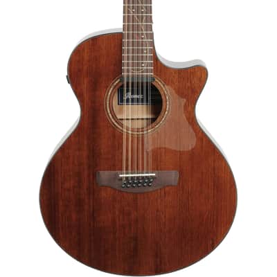 Ibanez AE2912 Acoustic-Electric Guitar, Natural Low Gloss, Open Box (Good) image 1
