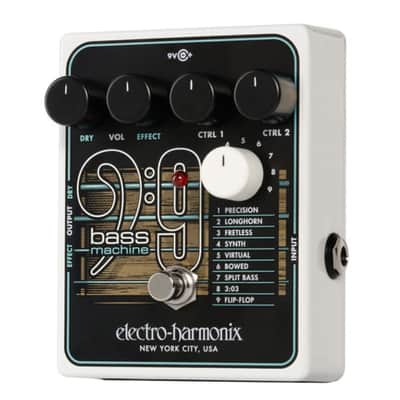 Electro-Harmonix Bass9 Bass Machine Pedal with Independent Effect and Dry Volume Controls, Mono Audio, and Compact, Rugged Design image 2