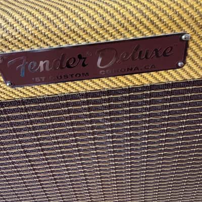 Fender '57 Custom Deluxe 2-Channel 12-Watt 1x12" Guitar Combo 2016 - Present - Lacquered Tweed image 4