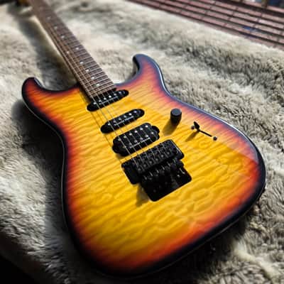 Charvel Pro Mod Wild Card #5 Limited Run San Dimas Japan MIJ MJ Molten Crust Burst w/case image 2