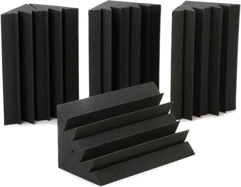 Auralex LENRD 1x1x2 foot Studiofoam Bass Trap 4-pack - Charcoal image 1