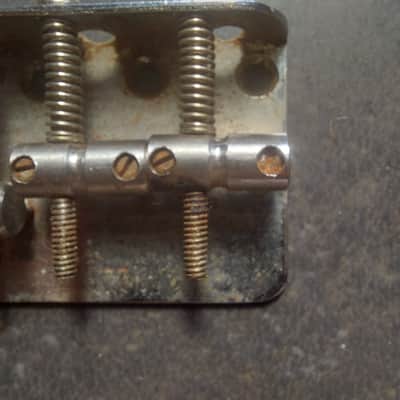 Fender '70s Bass Bridge w/ long intonation screw 1971 to 1974 image 6