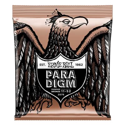 Ernie Ball Paradigm 11-52 Light Phosphor Bronze Acoustic Guitar Strings - 2078 image 2