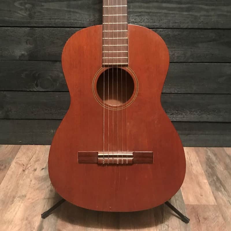 Favilla 1960's All Solid Mahogany USA Made Classical Acoustic Guitar w/ Case image 1