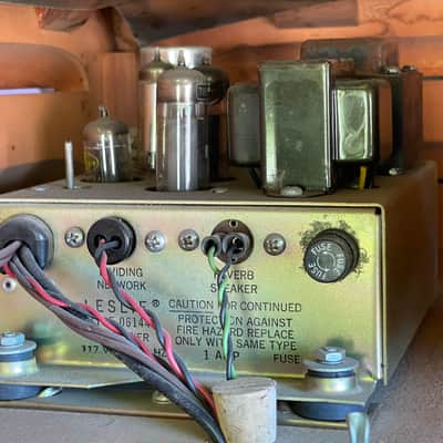 Leslie 122 RV for Hammond B 3 Organ 122 Tube Power amp + Reverb amp w/ Jensen V21 Horn Driver image 15