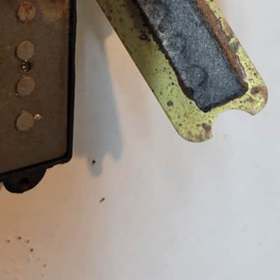 1971 Fender P Bass Precision Bass pickup with shield, covers image 5