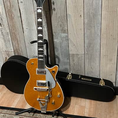 NEW Gretsch G6129T-89 Vintage Select '89 Sparkle Jet with Bigsby Gold Sparkle, "The Chris Cornell Jet" image 17