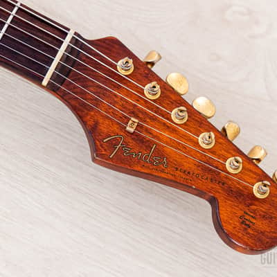 1992 Fender Stratocaster Order Made Walnut Satin Nitro Lacquer w/ Gold Hardware & Case, Japan MIJ Fujigen image 4