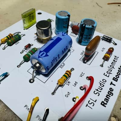 Boutique Range T Booster Limited Treble Booster TSL nos components rangemaster oc44 gold transistor image 2