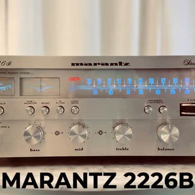 ✨ Marantz 2228B Vintage Stereo Receiver – Serviced, Blue LED, Partial Recap, Tested – BVA image 1