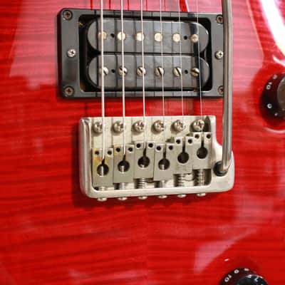 1999 Paul Reed Smith PRS Custom 24 USA Flame Maple Top Transparent Red Electric Guitar w/ OHSC image 10