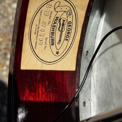Washburn B-19 5 string banjo 1987 - Sunburst image 11