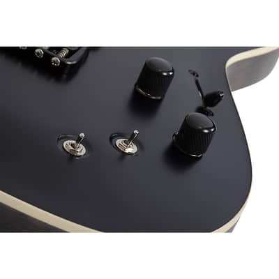 Schecter Guitar Research C-1 S HT SLS Elite "Evil Twin" Electric Guitar Regular Satin Black image 8