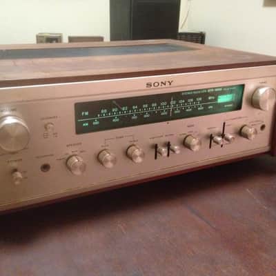 Sony STR-6050 Stereo Amp Receiver PHONO Wood Case + Lit Silver Panel EUC image 1