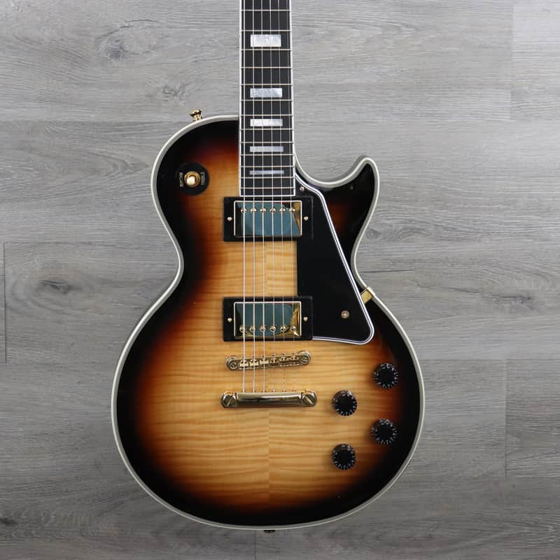 Epiphone "Inspired by Gibson Custom" Les Paul Custom Sedona Burst With Original Hardshell Case! image 1
