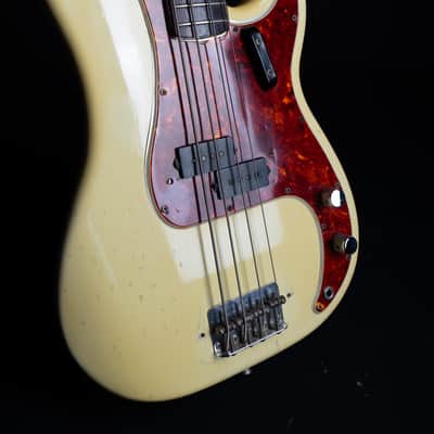 1965 Fender Precision Bass with Rosewood Fretboard - Olympic White image 7