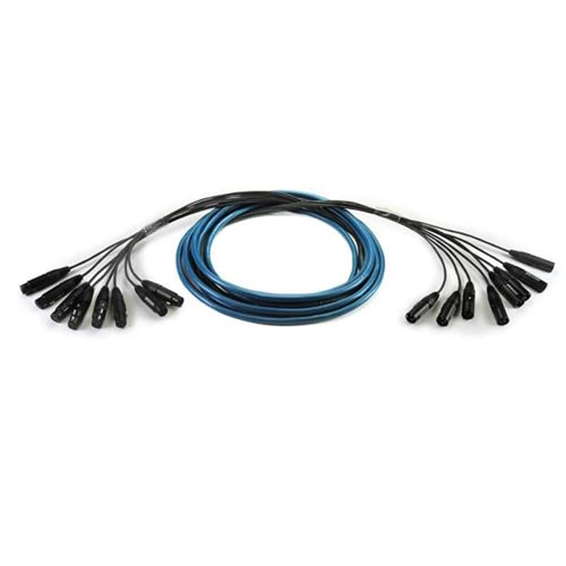 Whirlwind Medusa Multitrack Series 50' 8 Channel 3-Pin XLR Male to XLR Female Fanout Snake Cable image 1
