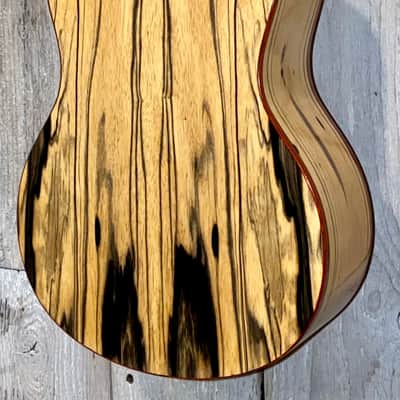 Leolani Tenor T1824 Slotted Headsock,  Solid Spruce Top, Exotic Black & White  Ebony Back & Sides image 14