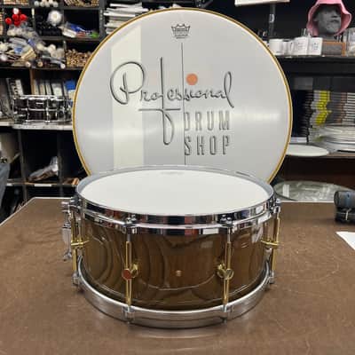 Canopus - HS-1465 - Zelkova 6.5x14 Snare Drum - Ninja Black Lacquer image 3