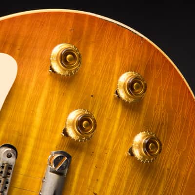 2022 - Gibson Custom Shop Made 2 Measure Murphy Lab '59 Les Paul Standard Murphy Painted Ultra Heavy Aged Orange Lemon Fade image 17