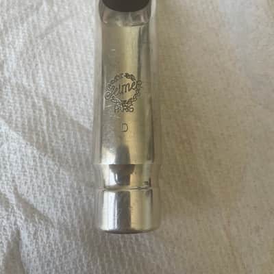 Rare Vintage Selmer Paris Metal Jazz D Tenor Sax Mouthpiece with Rovner Light Ligature and Cap image 2