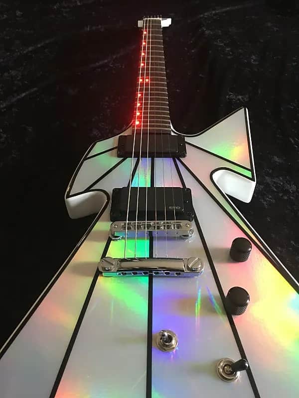 *PRE-ORDER BUILD* Special Order Only Black Diamond Custom Shop USA KISS Tribute Holoflash Guitar to Kiss Heavens on Fire 25-yrs Hand Crafting Guitars in AMERICA image 1