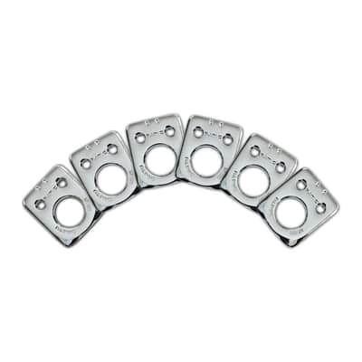 Graph Tech Ratio InvisoMatch Placas Estilo Fender 2 Agujeros - Cromado (6 set) imagen 1