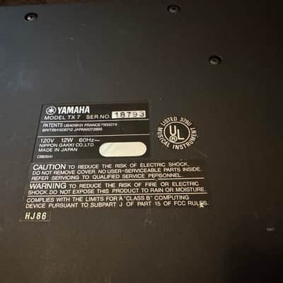 Yamaha TX7 FM Tone Generator 1985 - Black image 10