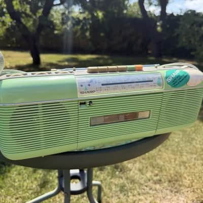 Sharp QT-50H(GR) Rare Vintage Boombox Working Original Strap Retro Tape Player Warranty image 8