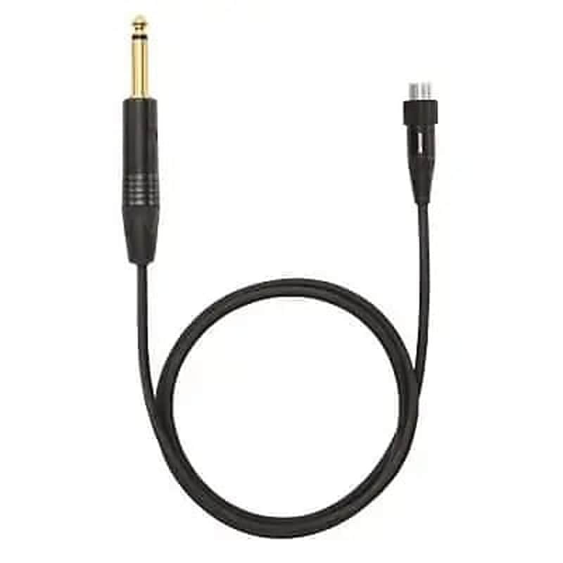 Shure WA305 Gold-plated Neutrik 1/4" Straight TS to TA4F Cable 3' Premium threaded locking Instrument Guitar Cable 95A20085 for Glx-d GLXD GLXD1 AD1 ADX1 bodypack ULX-D QLX-D Transmitters Wireless System Line 6 G50 G55 G90 Relay AKG image 1