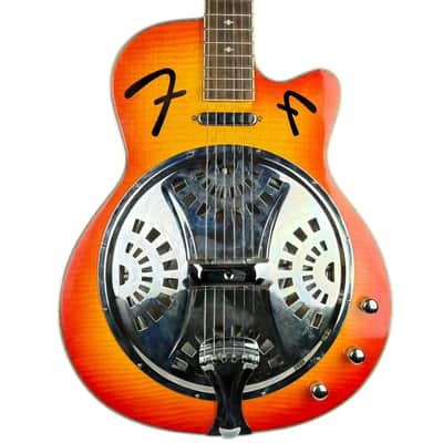 Fender FR-50CE Spruce/Mahogany Resonator Sunburst | Reverb Canada