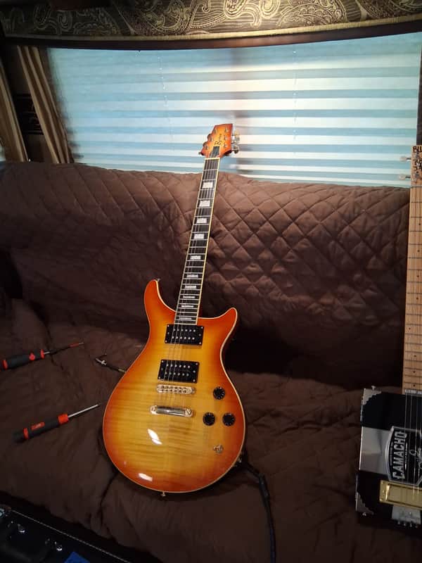 Baker Ed Roman Double Cut Honey Vurst 2010s - Flame Honey Burst image 1