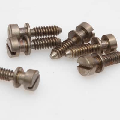 Aged ABR-1 Repl. Saddles/Screws fits Gibson® Vintage correct Soft Brass Alloy (incl.Tooling Markings)tage correct Soft Brass Alloy (incl.Tooling Markin image 4