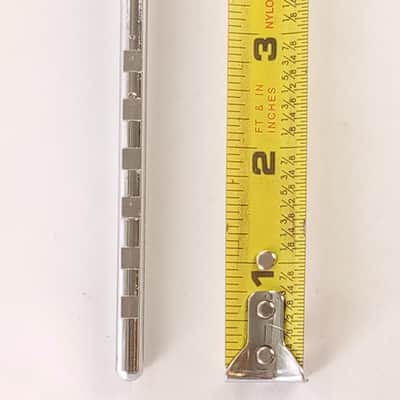 Premier 1/4x19" Straight Cymbal Arm Rod Holder Chrome Vintage 50s Bass Drum Part image 2