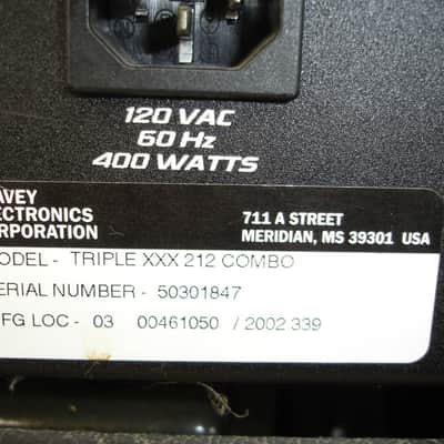 Peavey Triple XXX 212 120-Watt 2x12" Guitar Combo Amp image 25