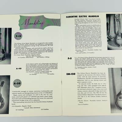 Gibson Vintage Acoustic Guitar Catalog- Rare! 1950 image 7