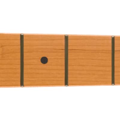 Fender Satin Roasted Maple Jazz Bass Neck 20 Jumbo Frets 12" Maple Flat Oval Shape image 1