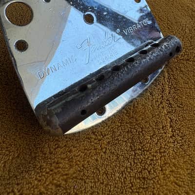 Vintage Fender Mustang Tail Piece Late 60s - Early 70s - Chrome image 5