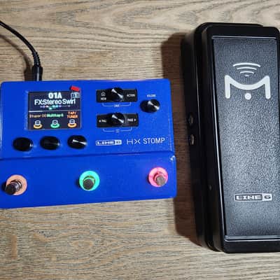 Line 6 HX Stomp Limited Edition Lightning Blue with Mission Engineering SP1-L6 image 1