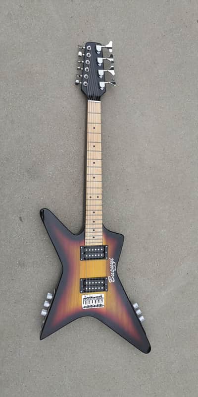 4 Strings Bass /6 Strings Lead Double Sided, Neck Through Busuyi Guitar Mini Pro 2019 image 1