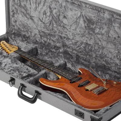 Schecter California Classic Series Electric Guitar w/ Case - Transparent Amber Bild 2
