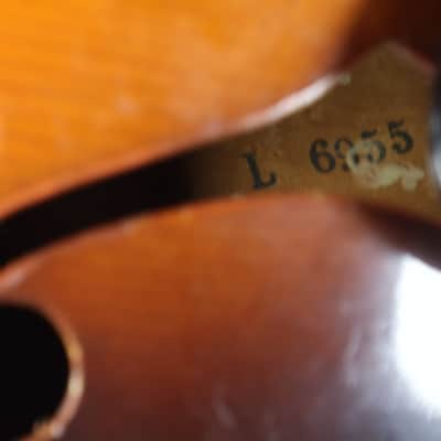 Vintage 1960s Kay P-3 Tobacco Sunbust Archtop Acoustic Guitar L-6955 image 16