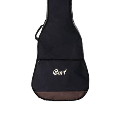 Cort EARTHPACKOP Earth Series Solid Sitka Spruce Top 6-String Acoustic Guitar Starter Pack w/Gig Bag, Tuner, Picks & Strap image 2