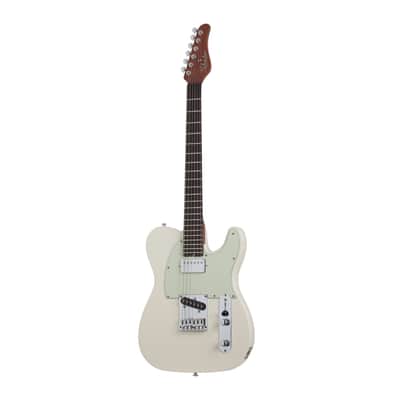 Schecter Nick Johnston Signature PT Electric Guitar in Atomic Snow with Schecter Universal Hard Shell Carrying Case image 2